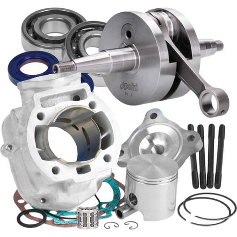 Cylinder and crankshaft kit Polini Aluminium 80cc Derbi Euro 3/4