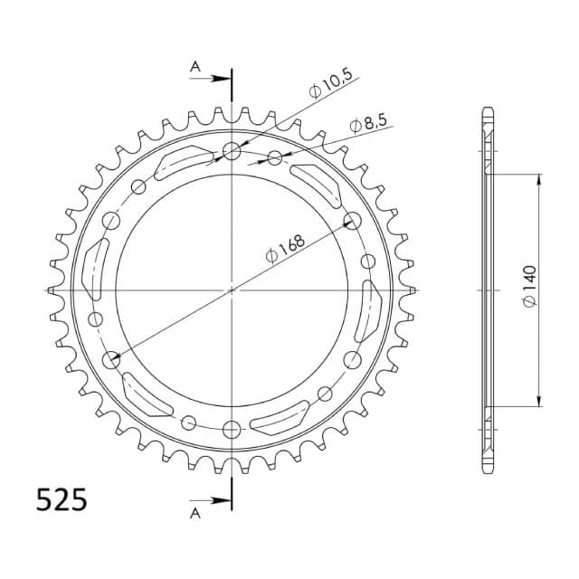 Kit de transmissão BMW F 800 GS 08-17 Supersprox - DID