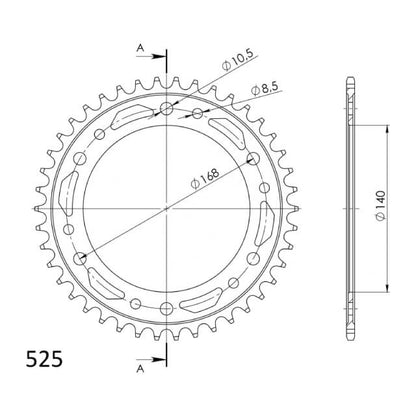 Kit de transmissão BMW F 800 GS 08-17 Supersprox - DID