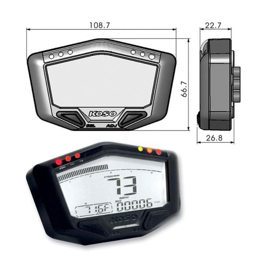 Vélocimètre DB02R Koso