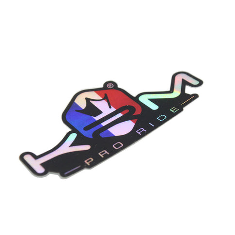 KRM Pro Ride Holographic Sticker 8x4cm