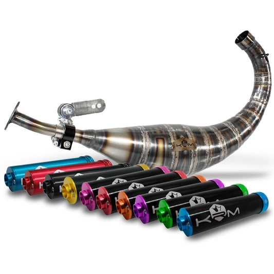 échappement KRM complet 90-100cc Derbi euro 2 / 3 / 4