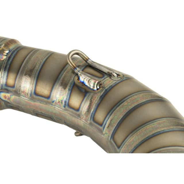 Collecteur d’échappement titane KRM Minarelli AM6 90-100cc