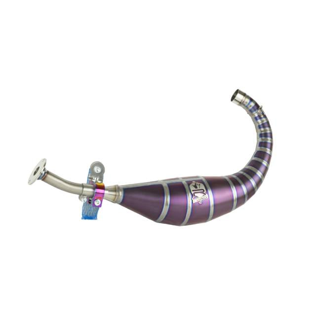 Bufanda de escape titanio violeta KRM Derbi 80-90cc KR908F-254
