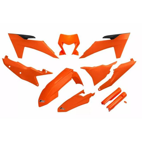 Kit de plásticos KTM EXC 150-300 TBI / EXC-F 150-300-500 24-25 UFO - naranja KTKIT530F-127