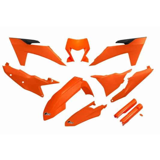 Kit de plásticos KTM EXC 150-300 TBI / EXC-F 150-300-500 24-25 UFO - naranja KTKIT530F-127