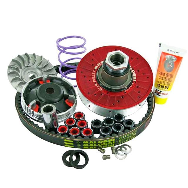 Kit Variador con poleas y correa Malossi MHR Overrange Alu Piaggio 50cc corto
