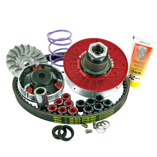 Kit Variador con poleas y correa Malossi MHR Overrange Alu Piaggio 50cc corto