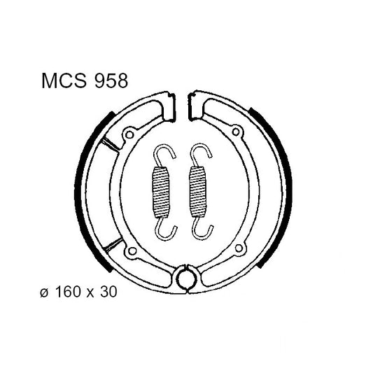 Zapatas de freno Keeway Superlight 125 TRW