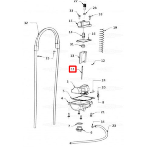 Aguja Keihin N1EC Gas Gas EC 125/200/250/300 ME25690427