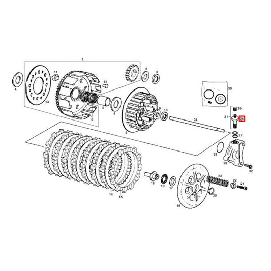 Pinza embrague hidráulico Gas Gas EC 125/200/250/300 ME25632026