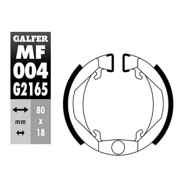 Zapatas de freno Honda PX 50 / Peugeot 103/104/105 / Puch X10 X20 Galfer