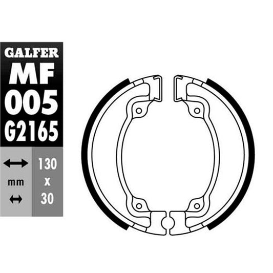 Zapatas de freno Honda CA 125 Rebel >1999 Galfer MF005G2165