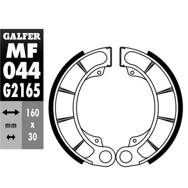 Zapatas de freno Honda Pantheon 125/150 98-02 Galfer MF044G2165