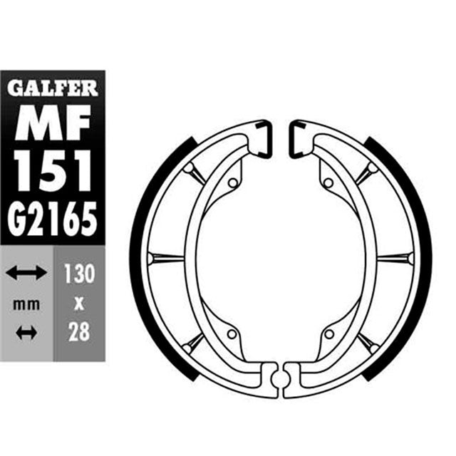 Zapatas de freno Suzuki DR 125 S 86-97 Galfer MF151G2165