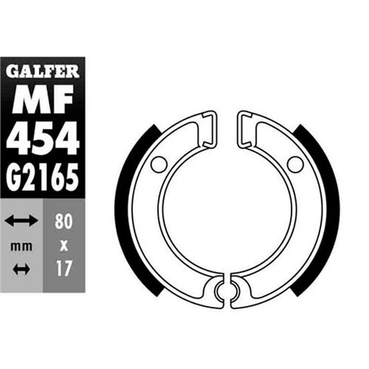 Zapatas de freno Yamaha PW 50 Galfer MF454G2165