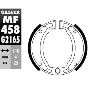 Zapatas de freno Yamaha Neos / BW's 50 Galfer