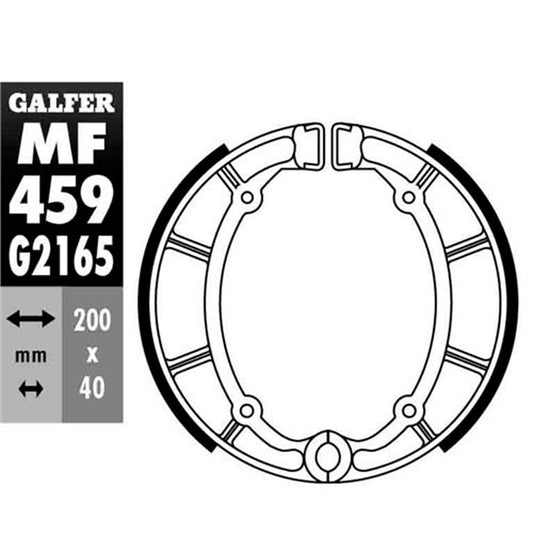 Zapatas de freno Yamaha XJ 650 >1989 Galfer MF459G2165