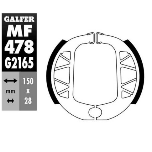 Zapatas de freno Yamaha BW'S 125 >2010 Galfer MF478G2165