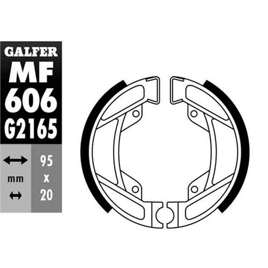 Zapatas de freno Peugeot ST Fox 50 >1981 Galfer MF606G2165