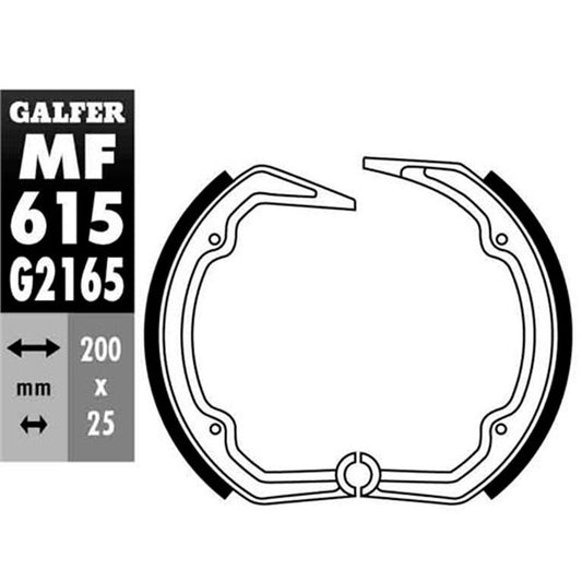 Zapatas de freno BMW R 65 LS >1981 Galfer MF615G2165