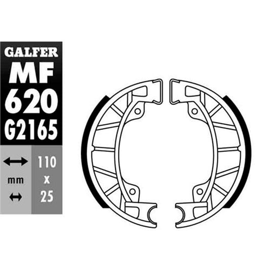 Zapatas de freno Piaggio Sfera 50/75 Galfer MF620G2165