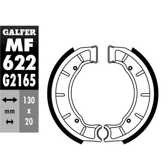 Zapatas de freno Derbi TT8 75/125 Galfer MF622G2165
