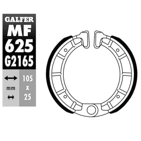 Zapatas de freno Derbi Vamos / Aventura / Fenix / Variant 50 Galfer MF625G2165
