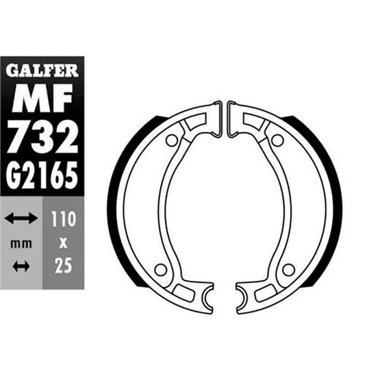 Zapatas de freno Italjet Pista 50 Galfer MF732G2165