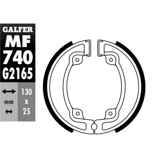 Zapatas de freno Kymco Agility 125 06-08 Galfer MF740G2165