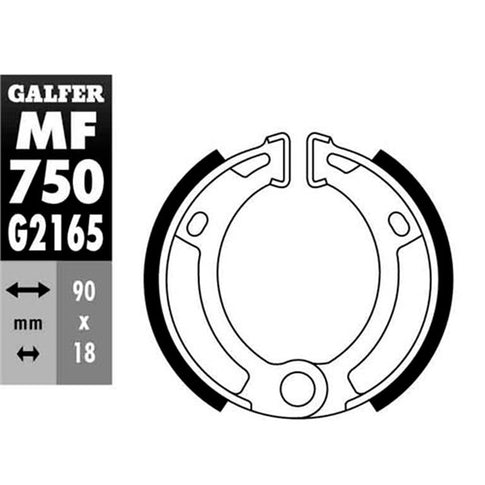Zapatas de freno MBK Booster 50/100 Galfer MF750G2165