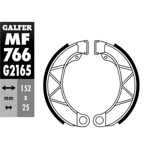 Zapatas de freno Lambretta DL 125/150/200 >2014 Galfer MF766G2165