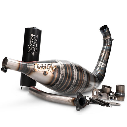 Escape MJC 100-110cc Derbi / Minarelli AM6 - negro