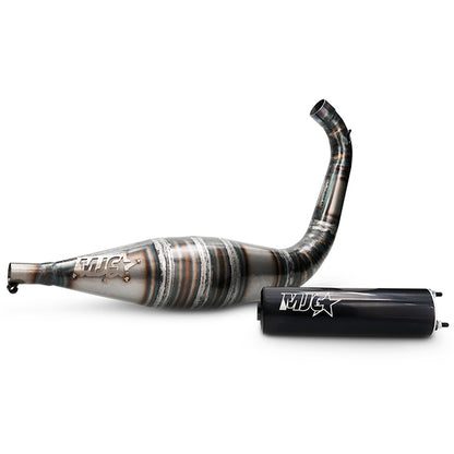 Escape MJC 70-80cc Derbi / Minarelli AM6 - negro