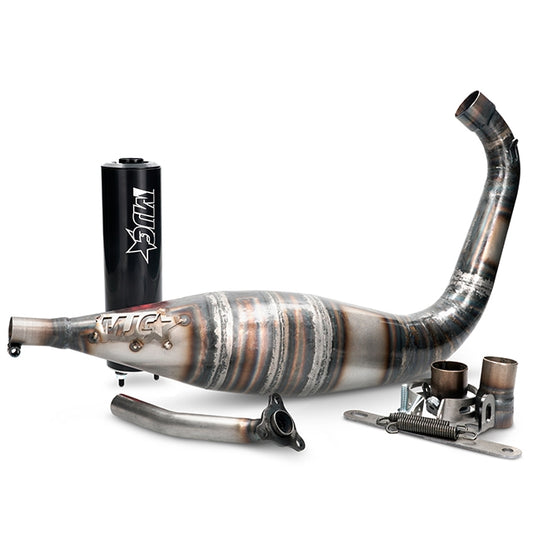 Escape MJC 80-90cc Derbi / Minarelli AM6 - preto