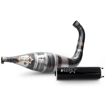 Escape MJC 90-100cc Derbi / Minarelli AM6 - preto