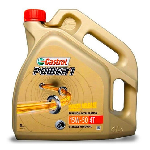 Huile moteur 4T 15W50 4L Castrol Power 1