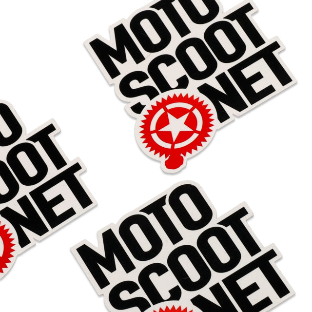 Motoscoot square sticker - black