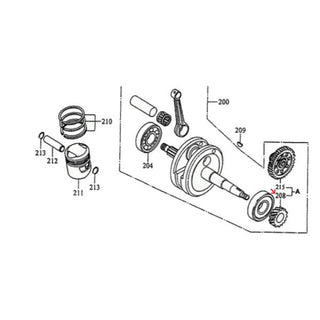 Piñón de arranque Kymco KB 50