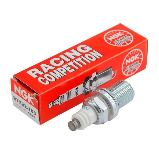 Bujía NGK Nickel Alloy rosca larga 105, cuerpo corto (especial competición) R7282-105 R7282-105