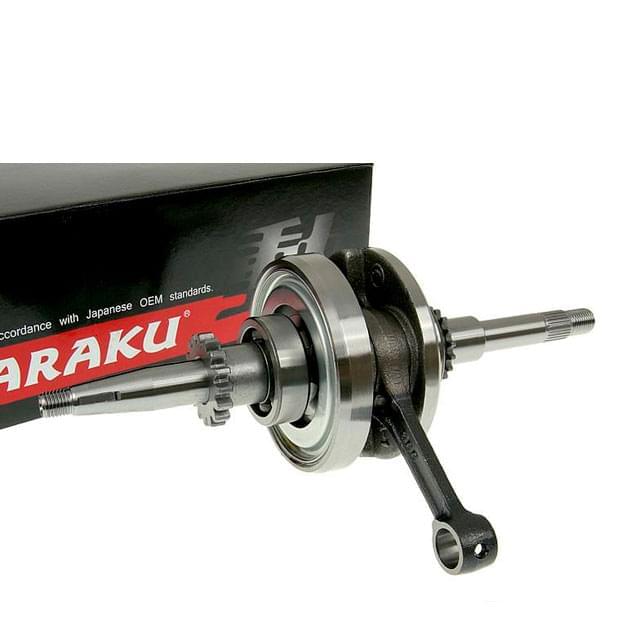 Cigüeñal Naraku motores 139QMB/QMA GY6 50cc 16 dientes corona bomba aceite