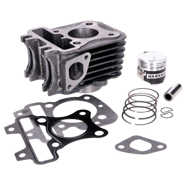 Cilindro Naraku hierro 50cc V2 Piaggio Liberty 50cc 4T 2 válvulas NK104.38