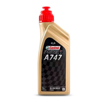 Aceite Castrol A747 mezcla 2T 1L sintético Competición con ricino