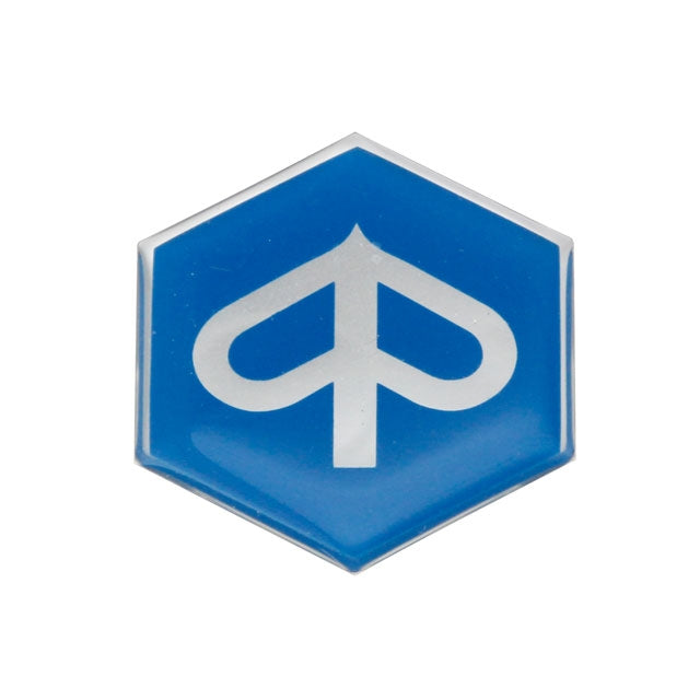Anagrama frontal hexagonal resina 32mm Piaggio. 5776-R