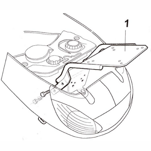 Fijaciones Top Master Piaggio Vivacity 50 Shad P0V59T