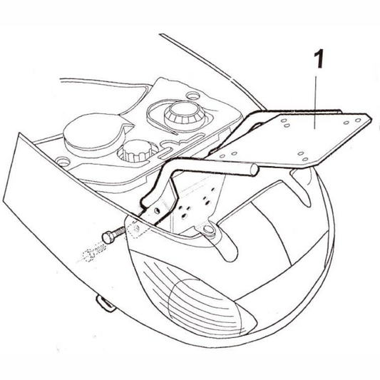 Fijaciones Top Master Piaggio Vivacity 50 Shad P0V59T