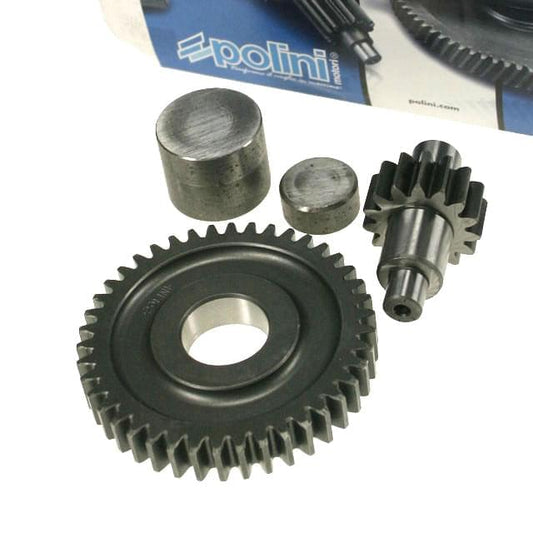 Secondary transmission Minarelli horizontal long crankcase 15/42 Polini