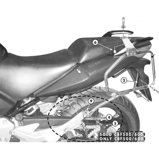 Support valises latéral Monokey-Retro-Fit Honda CBFN-S 500/600/1000 ABS 04-12- Givi