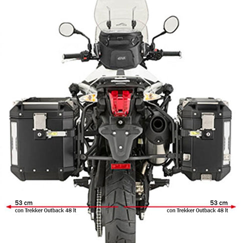 Suporte de malas lateral Monokey Cam-Side Triumph Tiger XC-XR 800 11-15 Givi