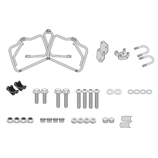 Suitcase rack lateral Monokey-Retro-Fit Triumph Bonneville T120/100 16-17 Givi